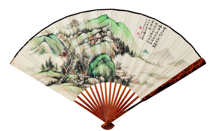 吕万（1885-？）  青绿山水