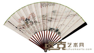 华铨（清代）  山水 18.5×52  cm