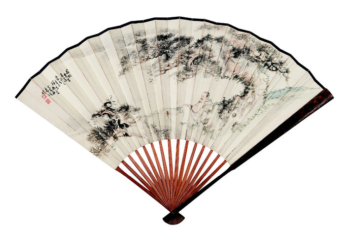 朱峻(1880--？)  松下高士图
