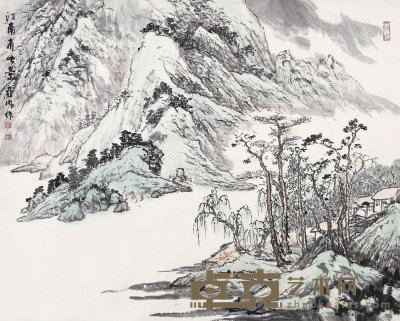 亚明 （1924—2002）  江南小景 48×60cm