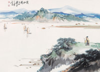 萧平（b. 1942）  阅江图