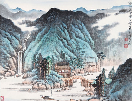 宋玉麟（b.1947）溪山草堂图