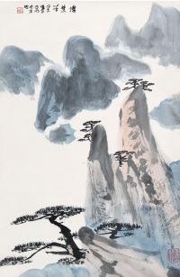 亚明 （1924—2002）  黄山图