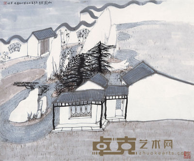 常进（b.1951）  秋园冥色 62×74  cm