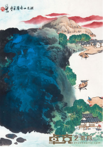 华拓（b.1940）  湖光山色图 60×41    cm