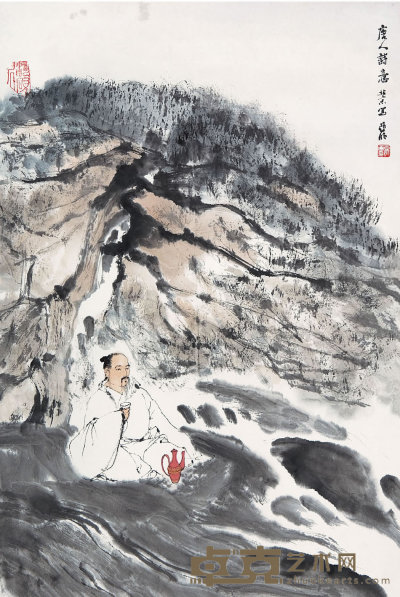 亚明 （1924—2002）  唐人诗意 68×47cm