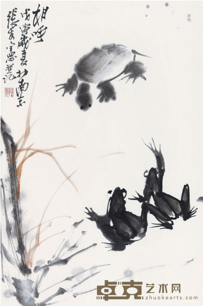 张友宪（b.1954）  相呼 68×45  cm