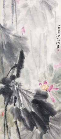陈家泠(b.1937)  荷花