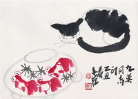 崔子范（b.1915）  猫趣图