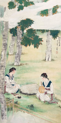 陈小翠(1907—1968)  桐荫逭暑
