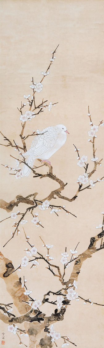 陈之佛（1886-1962）  梅鸠图