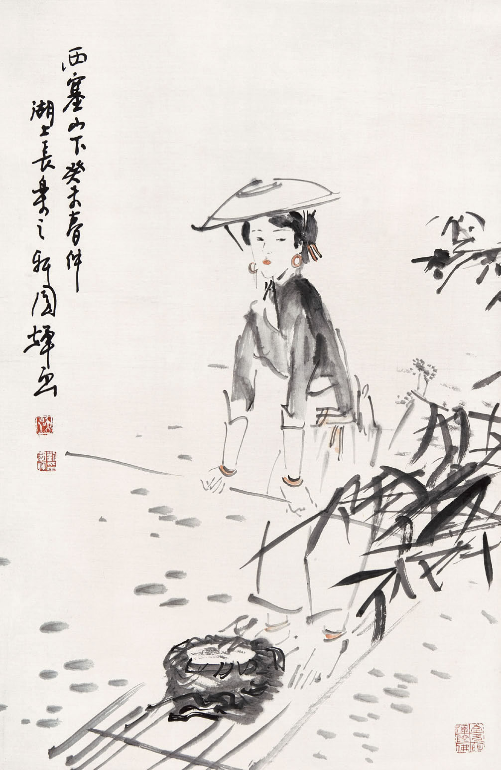 刘国辉（b.1940）  西塞山下69×45    cm