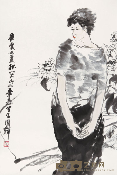 刘国辉（b.1985）  人物 68×46  cm