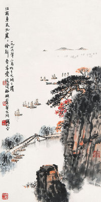 钱松嵒（1899-1985）  太湖春色