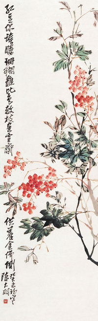 陈大羽（1912-2001）  花卉