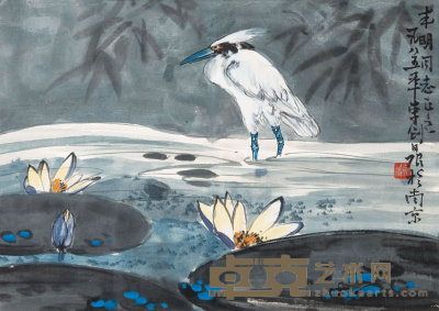 李剑晨(1900—2002) 花鸟 29×40cm