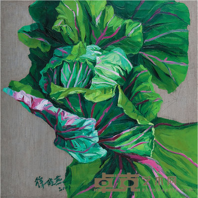 徐晓燕 怒放 60×60cm