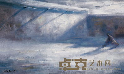 刘国夫 行走的人 25×40cm