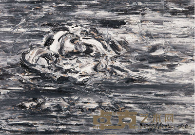 吴翦 激流 60×80cm