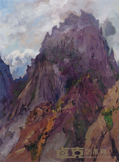 费以复 黄山 32×24cm