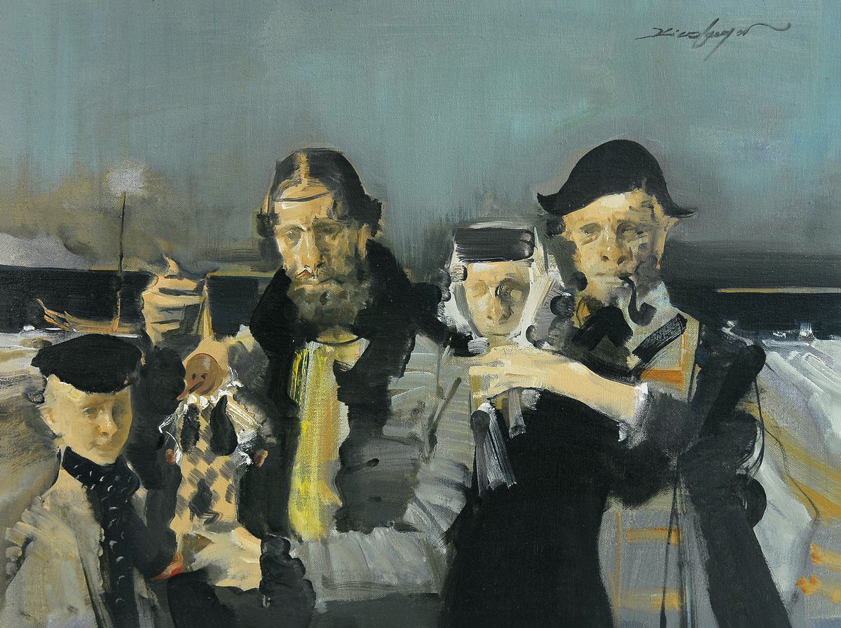 俞晓夫 远航归来60×80cm