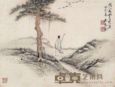 吴琴木 癸未（1943年）作 山水 镜心 29×37.5cm