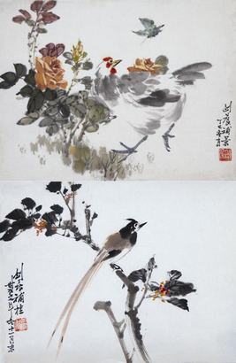 李剑晨、张正吟 花鸟（二开）