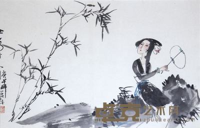 盖茂森  人物 41×63cm