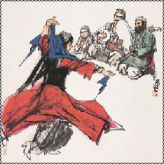史国良 新疆舞 立轴70×69.5cm