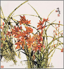 郭怡孮 花卉 立轴65×60cm