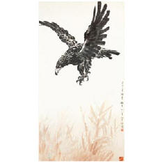 徐悲鸿 1939年作 侧目 镜心154×82.4cm