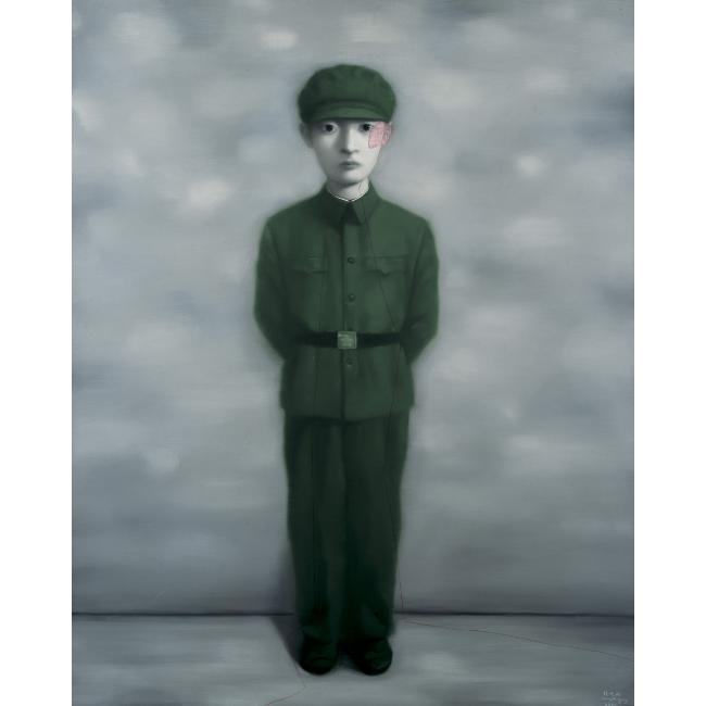 张晓刚 2000年作 同志系列149.5×120cm