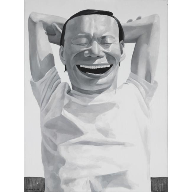 岳敏君 1998年作 无题（三张一组）80×60cm×3