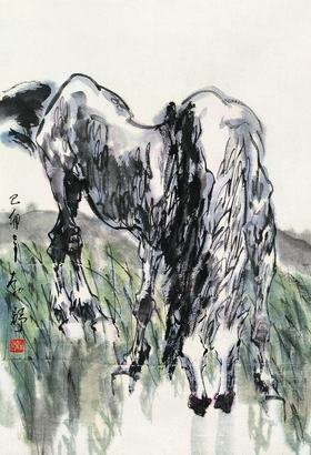 刘勃舒 1999年作 双马 镜片