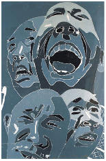 方力钧 2002.12.981×122cm