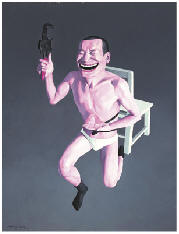 岳敏君 2003年作 劳动138.5×107cm