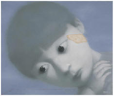 张晓刚 2002年作 记忆 NO.2130×110cm