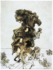 周春芽 1999年作 太湖石 NO.2200×150cm
