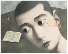 张晓刚 2003年作 失忆与记忆系列52.4×76cm