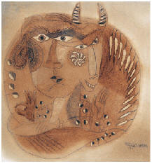 张晓刚 生生不息13×12cm