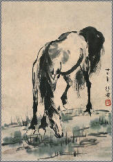 徐悲鸿 立马图48×33cm