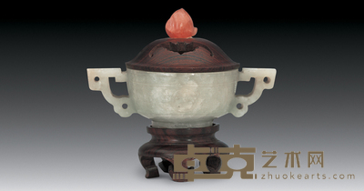 明 玉双耳杯 高11cm