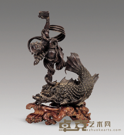 清 铜魁星点斗 高21.5cm