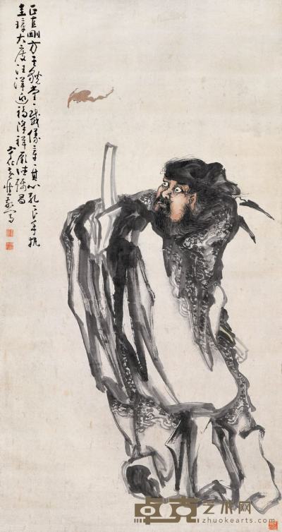 黄慎(1687-1768) 锺馗 195×104 cm