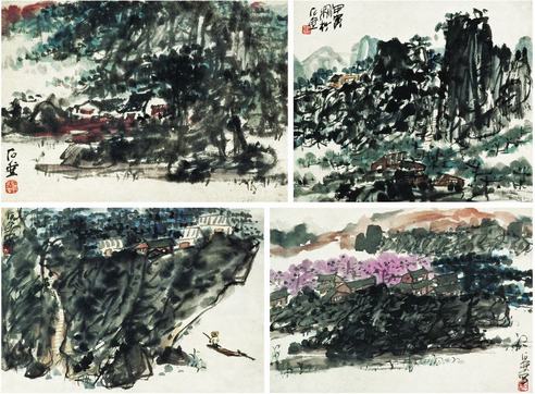 陈子庄(1913-1976)  川江浮槎图
