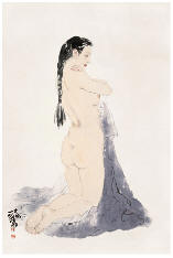 何家英 裸女 镜心103×68cm