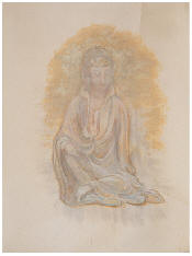 蔡国强 1995年作 观音273×200cm