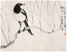 徐悲鸿 喜鹊登枝 镜心33×42cm