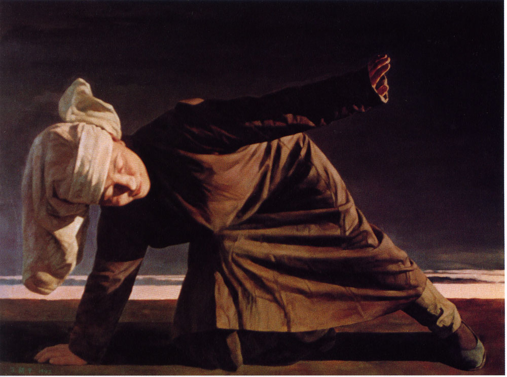 苏新平 2005年作 初升的太阳80cm×105cm