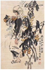 王明明 摘尽枇杷一树金 立轴68×43cm